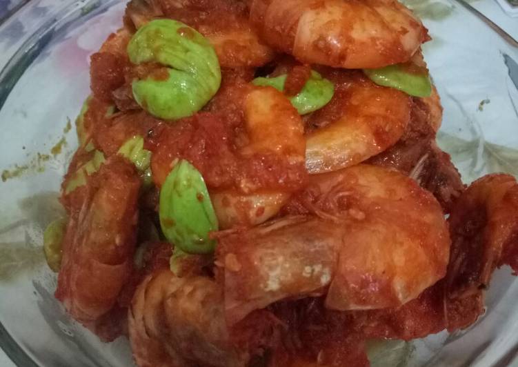 Sambal udang pete