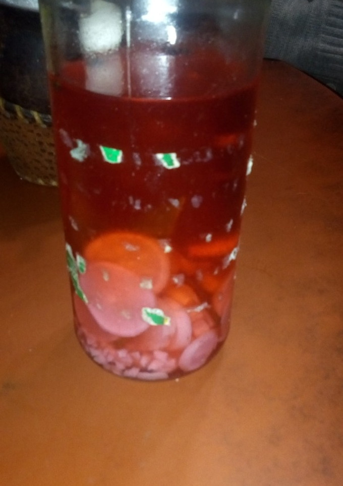 Una foto de Pickles de rabanito
