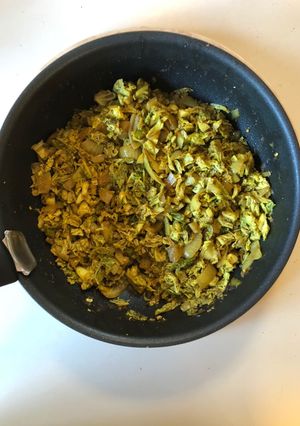 A picture of Cupboard Curry No. 2 - cabbage.
