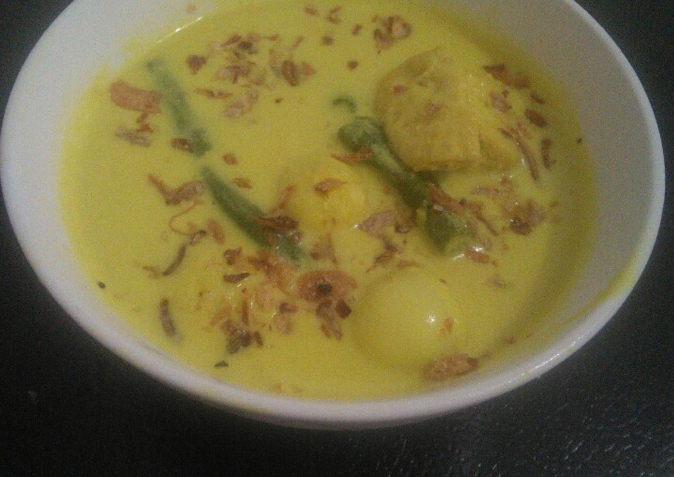 Opor Telur Puyuh Tahu Kacang Panjang