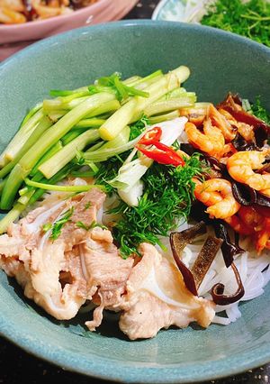 Hình của món Bún tôm Hải Phòng.