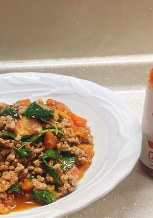 貝里斯辣炒打拋豬 的食譜成品照片