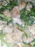 Spicy creamy chicken with kangkong