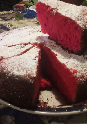 Una foto de Queque color sabor trufa