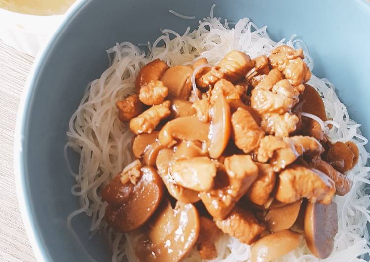 Resep Bihun Ayam Jamur yang Bisa Manjain Lidah