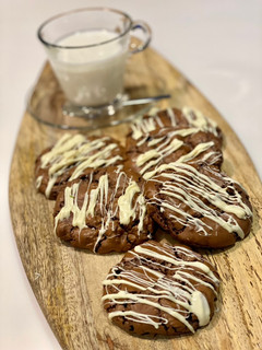 Φωτογραφία της συνταγής Soft cookies τριπλής σοκολάτας