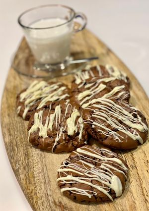 Φωτογραφία της συνταγής Soft cookies τριπλής σοκολάτας