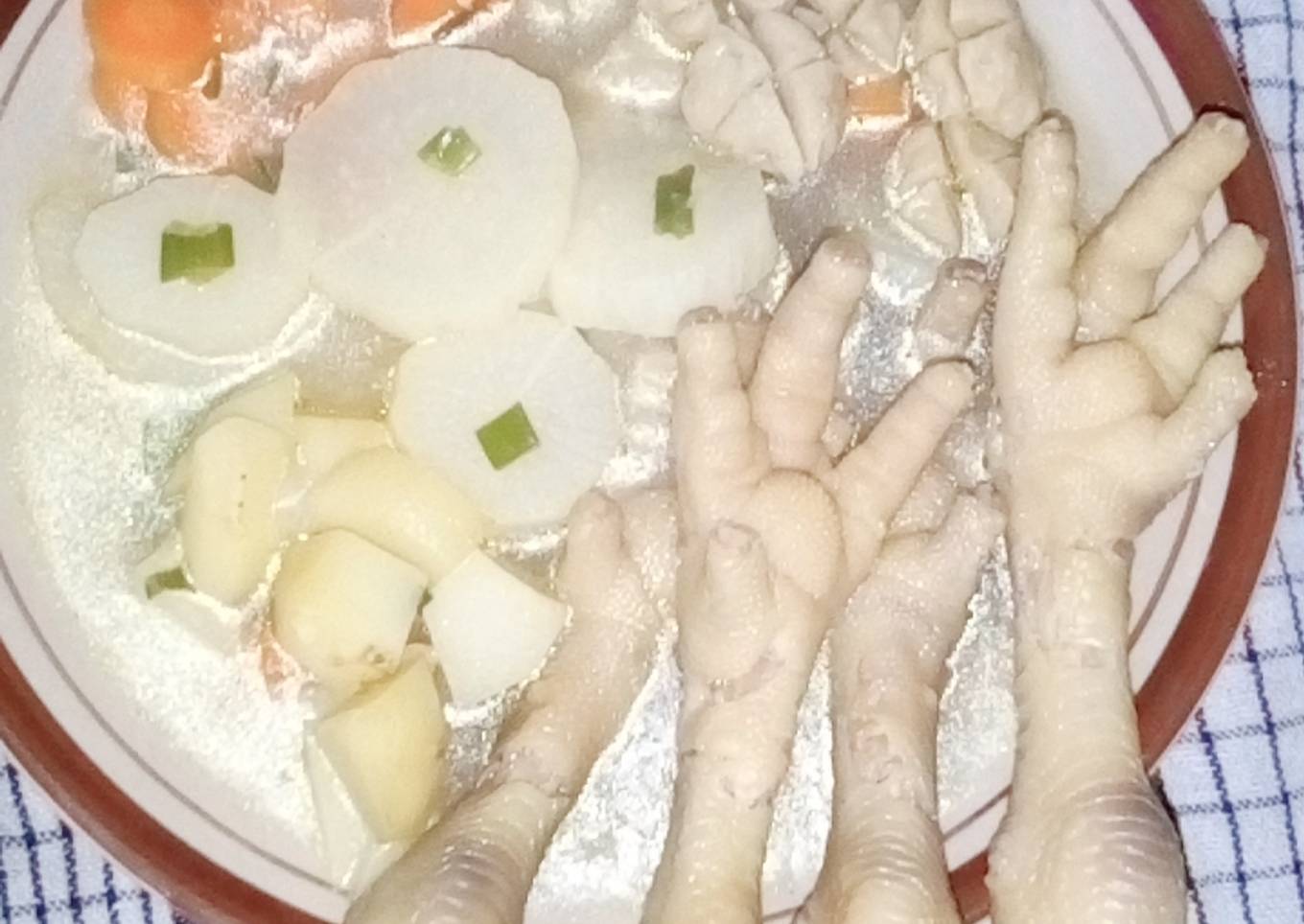 Sop kaki ayam,Baso+sayuran