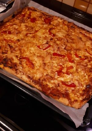 Φωτογραφία της συνταγής Πίτσα εύκολη ζύμη 🍕
