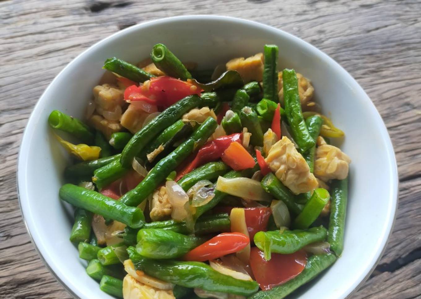 Oseng Tempe Kacang Panjang
