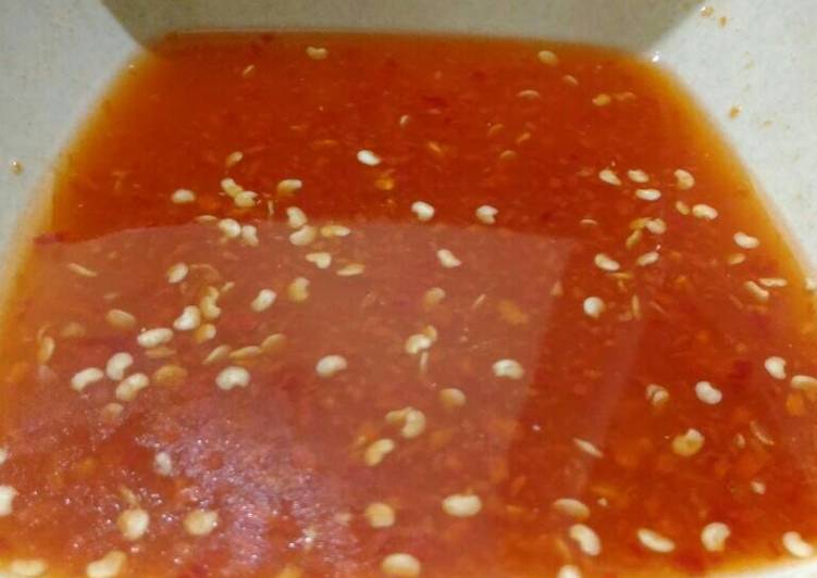 Resep Sambal Merah a.k.a Cuka Merah yang Enak