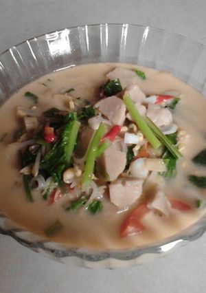 Foto resep Cah Sawi Kuah Santan