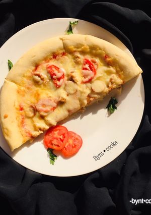 A picture of Chicken pizza.