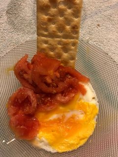 Una foto de Huevos al microondas