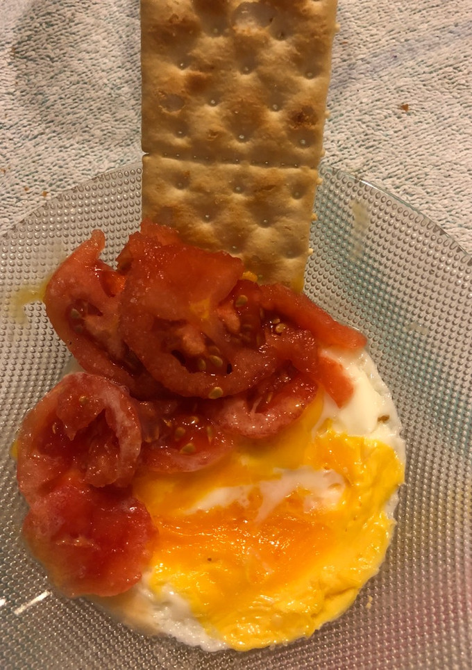 Una foto de Huevos al microondas