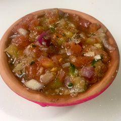 A picture of Tamater garlic chutney.