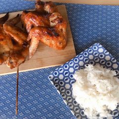 A picture of Authentic Thai Food • Grilled Chicken Wings |ThaiChef food.