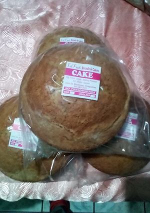A picture of Plain sponge cake.