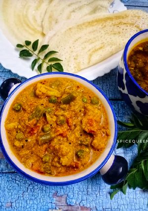 A picture of Veg. Chettinad Curry.