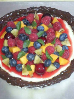 Una foto de Tarta panna cotta