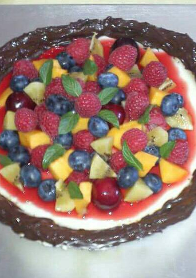 Una foto de Tarta panna cotta