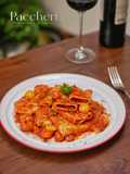Paccheri Pomodoro e Gamberi - Pasta Tomat Udang