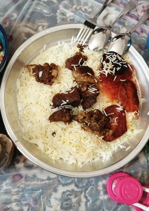 عکسی از دستور ته چین عربی گوشت