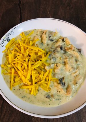 عکسی از دستور چیکن استراگانوف لذیذ😋