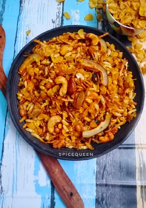 A picture of Cornflakes Chevdo / Chivda.