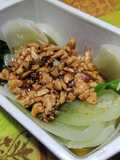 Pak-Choi com Amendoim Caramelizado