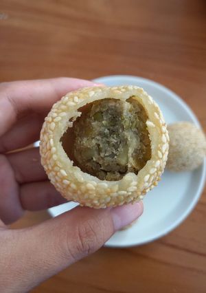 Foto resep Onde-onde isi Kumbu Kacang Hijau
