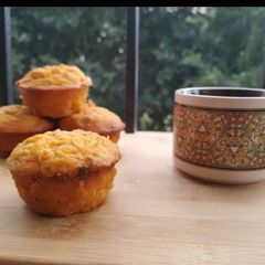 Instant Semolina Handwo muffins A picture of Instant Semolina Handwo muffins.