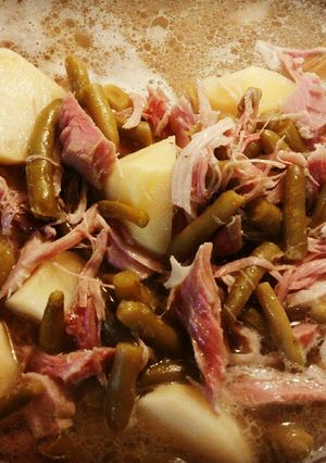 A picture of PA Dutch Ham & Greenbeans.