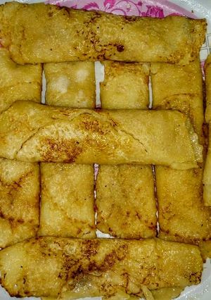 A picture of Patisapta Pitha/Mawa roll.
