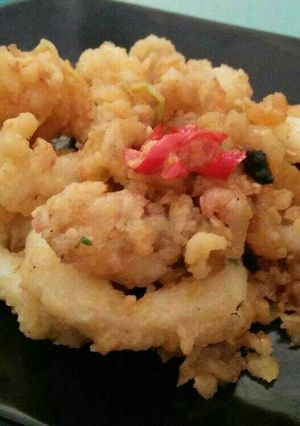 Foto resep Cumi Saos Telur Asin
