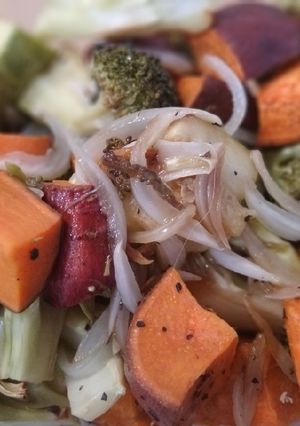 Una foto de Verduras horneadas