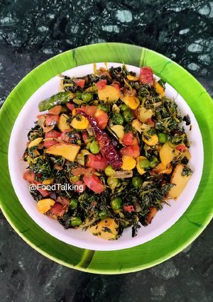 A picture of Methi Subzi (Fenugreek leaves Dry Curry).