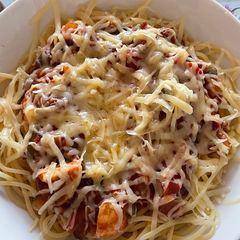 A picture of Slow Cooker Spaghetti Bolognese.