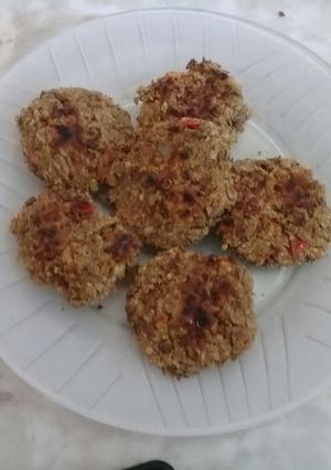 Una foto de Hamburguesa de lentejas (veganas)