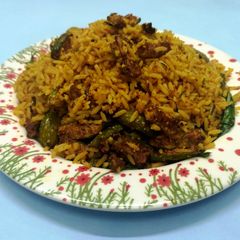 A picture of Ivygourd/Gherkin/Tendli Rice.