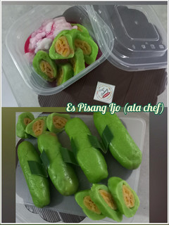 Foto resep Es Pisang Ijo 2 (ala chef)