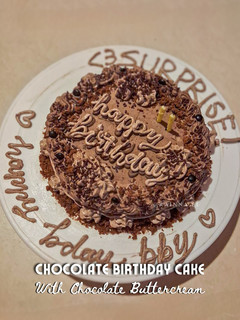 Foto resep Chocolate Birthday Cake, with Chocolate Buttercream