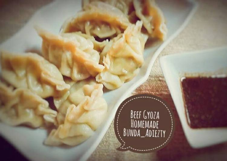 Beef Gyoza Homemade