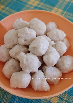Foto resep Bakso Ayam tanpa Baking Powder