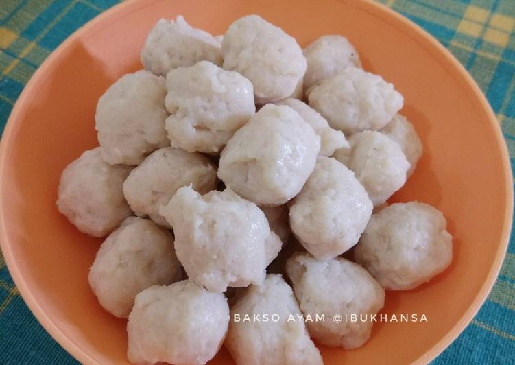 Resep Bakso Ayam Tanpa Baking Powder Oleh Listia Ibunya Khansa Cookpad