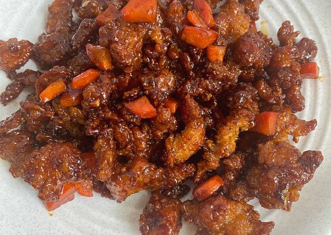 Ayam saos inggris praktis pake chicken pokpok