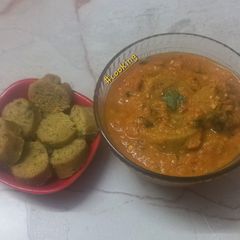 A picture of Gatte ki Sabzi.