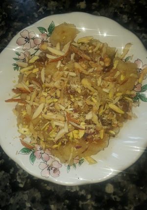 A picture of Bread halwa.