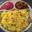 Lemon Rice served with Beetroot pachadi !