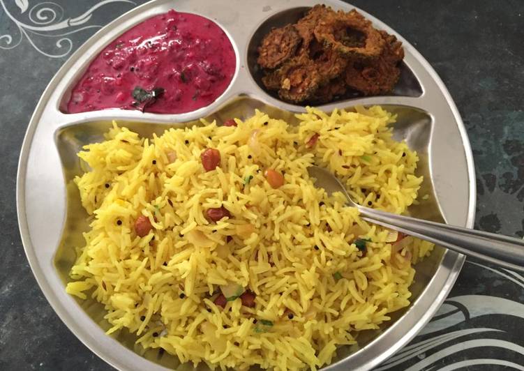 Listen To Your Customers. They Will Tell You All About Lemon Rice served with Beetroot pachadi !